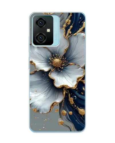 Чохол для Blackview Oscal C70 з картинкою «Біла квітка та золотий флюїд» Чохол для Blackview Oscal C70 з картинкою «Біла квітка та золотий флюїд»