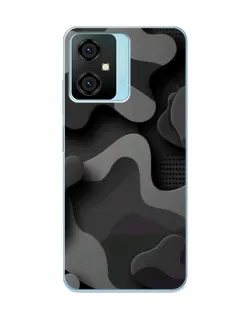 Чехол для Blackview Oscal C70 с картинкой «Темный абстрактный камуфляж»
