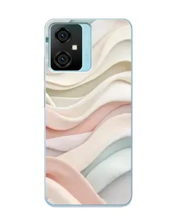 Чехол для Blackview Oscal C70 с картинкой «Пастельные нежные волны»