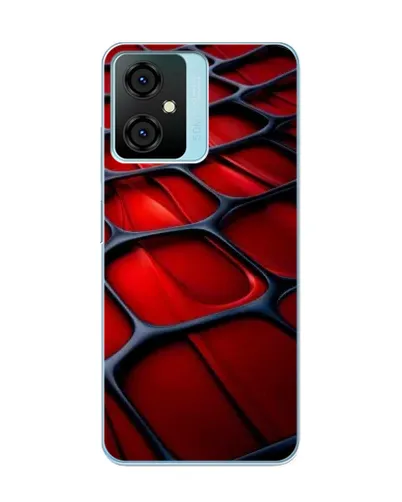 Чехол для Blackview Oscal C70 с картинкой «Красная глянцевая сетка»