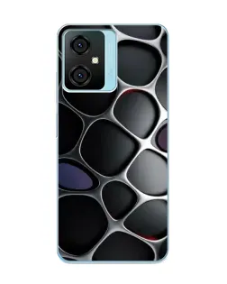 Чехол для Blackview Oscal C70 с картинкой «Объемная темная решетка»