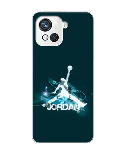 Чехол для Blackview Oscal C80 с картинкой «Jordan Blue Fire»