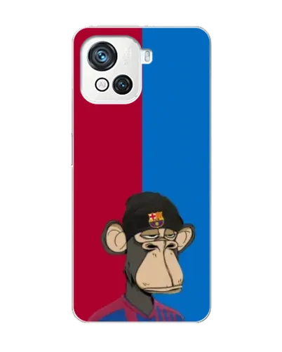 Чехол для Blackview Oscal C80 с картинкой «Bored Ape — фанат Барсы»