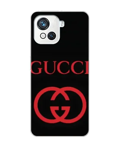 Чехол для Blackview Oscal C80 с картинкой «Gucci — красный логотип»