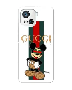 Чехол для Blackview Oscal C80 с картинкой «Микки Маус Gucci — полосы»