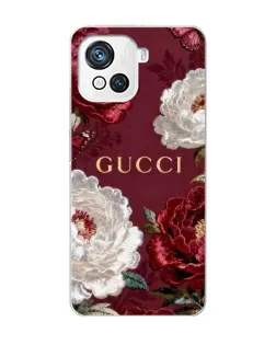 Чехол для Blackview Oscal C80 с картинкой «Gucci — бордовые розы»