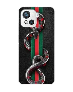Чехол для Blackview Oscal C80 с картинкой «Gucci — змея на полосе»
