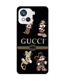 Чехол для Blackview Oscal C80 с картинкой «Gucci — герои Disney и монограмма»