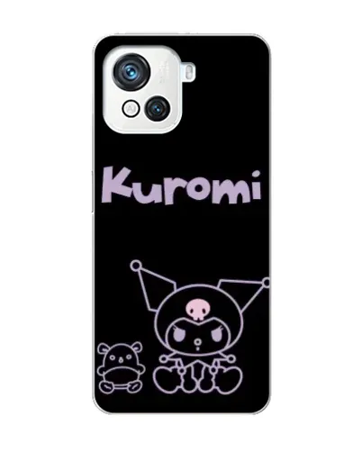 Чехол для Blackview Oscal C80 с картинкой «Kuromi — черный минимализм»
