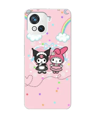 Чехол для Blackview Oscal C80 с картинкой «My Melody и Kuromi»