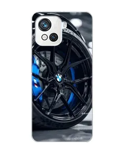 Чехол для Blackview Oscal C80 с картинкой «Колесо BMW вблизи»