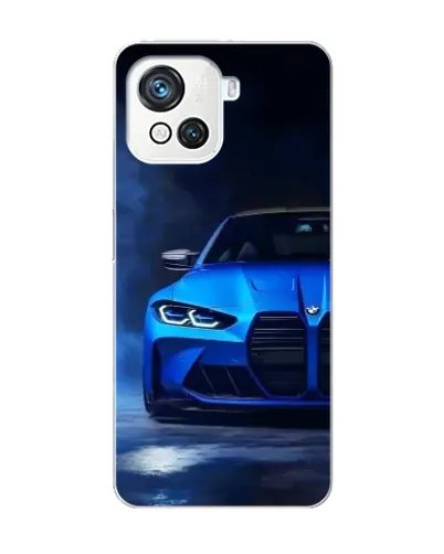 Чехол для Blackview Oscal C80 с картинкой «Голубая BMW M4»