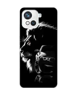 Чехол для Blackview Oscal C80 с картинкой «BMW и лев»