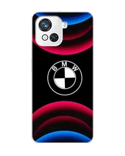 Чехол для Blackview Oscal C80 с картинкой «Логотип BMW и неоновые дуги»