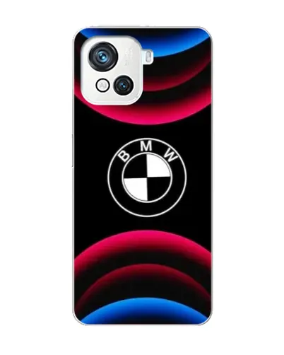 Чехол для Blackview Oscal C80 с картинкой «Логотип BMW и неоновые дуги»