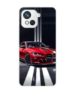 Чехол для Blackview Oscal C80 с картинкой «Красная BMW на дороге»