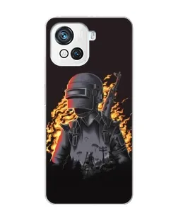 Чохол для Blackview Oscal C80 з картинкою «PUBG — вогняний силует»