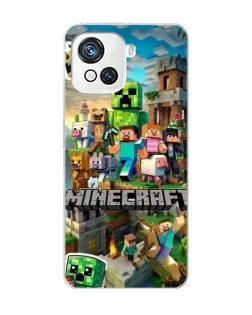 Чехол для Blackview Oscal C80 с картинкой «Замок Minecraft»