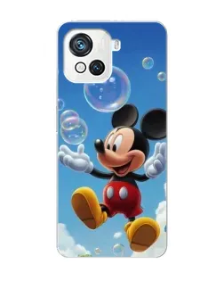 Чехол для Blackview Oscal C80 с картинкой «Mickey и мыльные пузыри»
