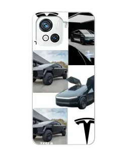 Чохол для Blackview Oscal C80 з картинкою «Колаж Cybertruck Tesla»