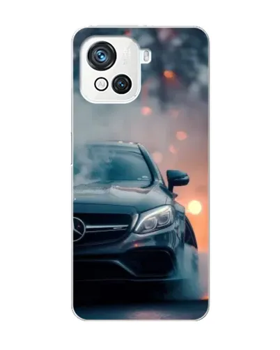Чехол для Blackview Oscal C80 с картинкой «Mercedes — ночной город»
