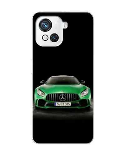 Чехол для Blackview Oscal C80 с картинкой «Mercedes — неоновый лого»