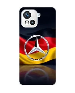 Чехол для Blackview Oscal C80 с картинкой «Mercedes — флаг Германии»
