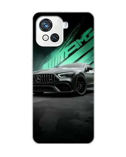 Чехол для Blackview Oscal C80 с картинкой «Темный Mercedes AMG»