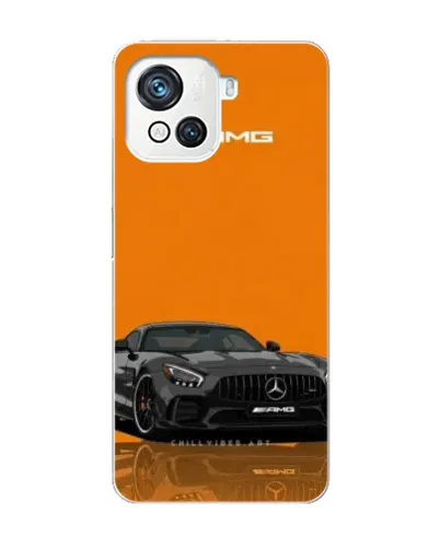 Чехол для Blackview Oscal C80 с картинкой «Оранжевый Mercedes AMG»