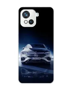 Чехол для Blackview Oscal C80 с картинкой «Ночной Mercedes EQ»