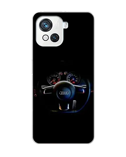 Чехол для Blackview Oscal C80 с картинкой «Салон Audi — руль»