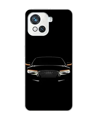 Чехол для Blackview Oscal C80 с картинкой «Audi — ночной контур»