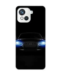 Чехол для Blackview Oscal C80 с картинкой «Audi в неоне»