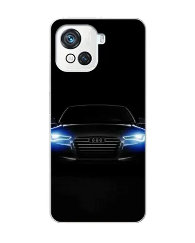 Чехол для Blackview Oscal C80 с картинкой «Audi в неоне»