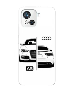 Чехол для Blackview Oscal C80 с картинкой «Audi — контрастный дизайн»