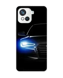 Чехол для Blackview Oscal C80 с картинкой «Неоновый взгляд Audi»