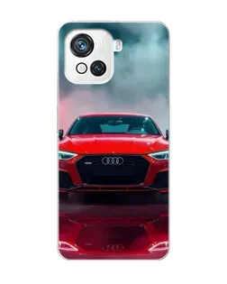 Чехол для Blackview Oscal C80 с картинкой «Audi RS — красный стиль»