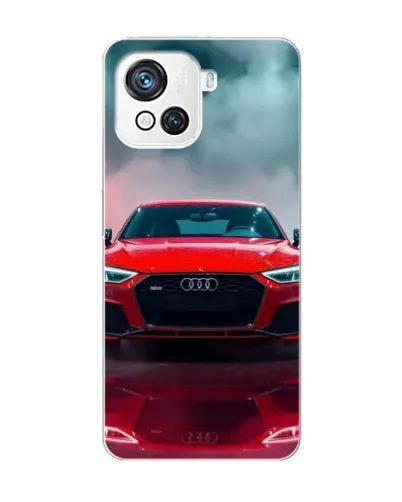 Чехол для Blackview Oscal C80 с картинкой «Audi RS — красный стиль»