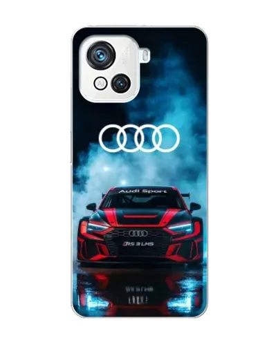 Чехол для Blackview Oscal C80 с картинкой «Audi Sport — неон»