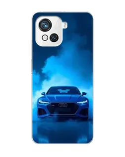 Чехол для Blackview Oscal C80 с картинкой «Audi — голубая энергия»