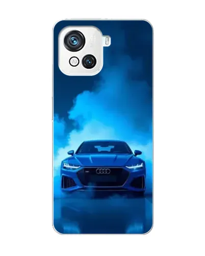 Чехол для Blackview Oscal C80 с картинкой «Audi — голубая энергия»