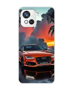 Чехол для Blackview Oscal C80 с картинкой «Audi — закат»