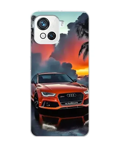 Чехол для Blackview Oscal C80 с картинкой «Audi — закат»