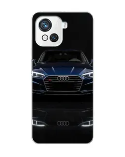 Чехол для Blackview Oscal C80 с картинкой «Audi — ночное отражение»