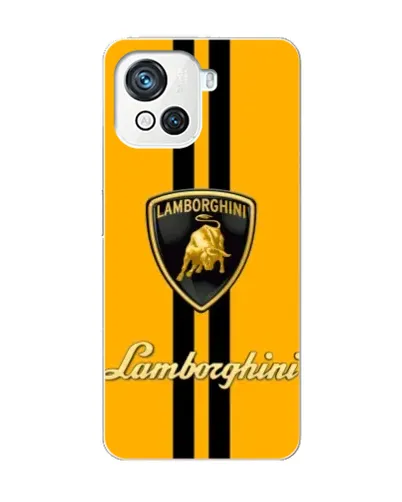Чехол для Blackview Oscal C80 с картинкой «Lamborghini Stripe желтый»