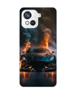 Чехол для Blackview Oscal C80 с картинкой «Lamborghini дымная эстетика»
