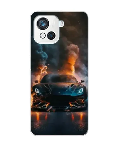 Чехол для Blackview Oscal C80 с картинкой «Lamborghini дымная эстетика»