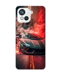 Чехол для Blackview Oscal C80 с картинкой «Lamborghini красный дым»