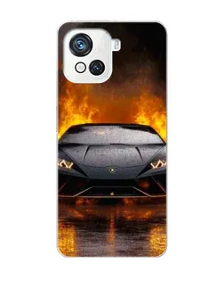 Чехол для Blackview Oscal C80 с картинкой «Lamborghini в огне»