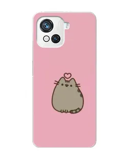 Чехол для Blackview Oscal C80 с картинкой «Pusheen сердце»